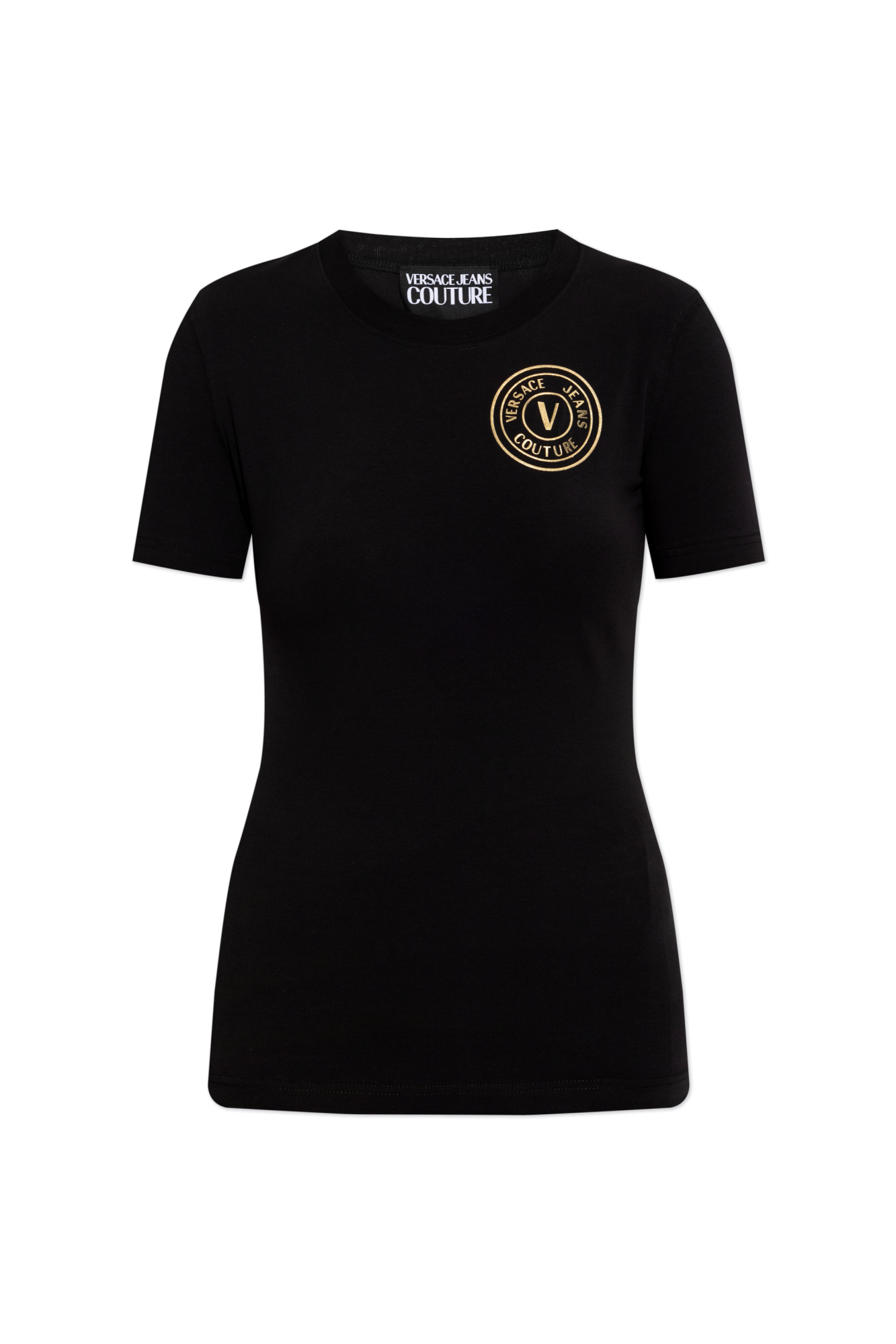 Black T-shirt with logo Versace Jeans Couture - Vitkac GB